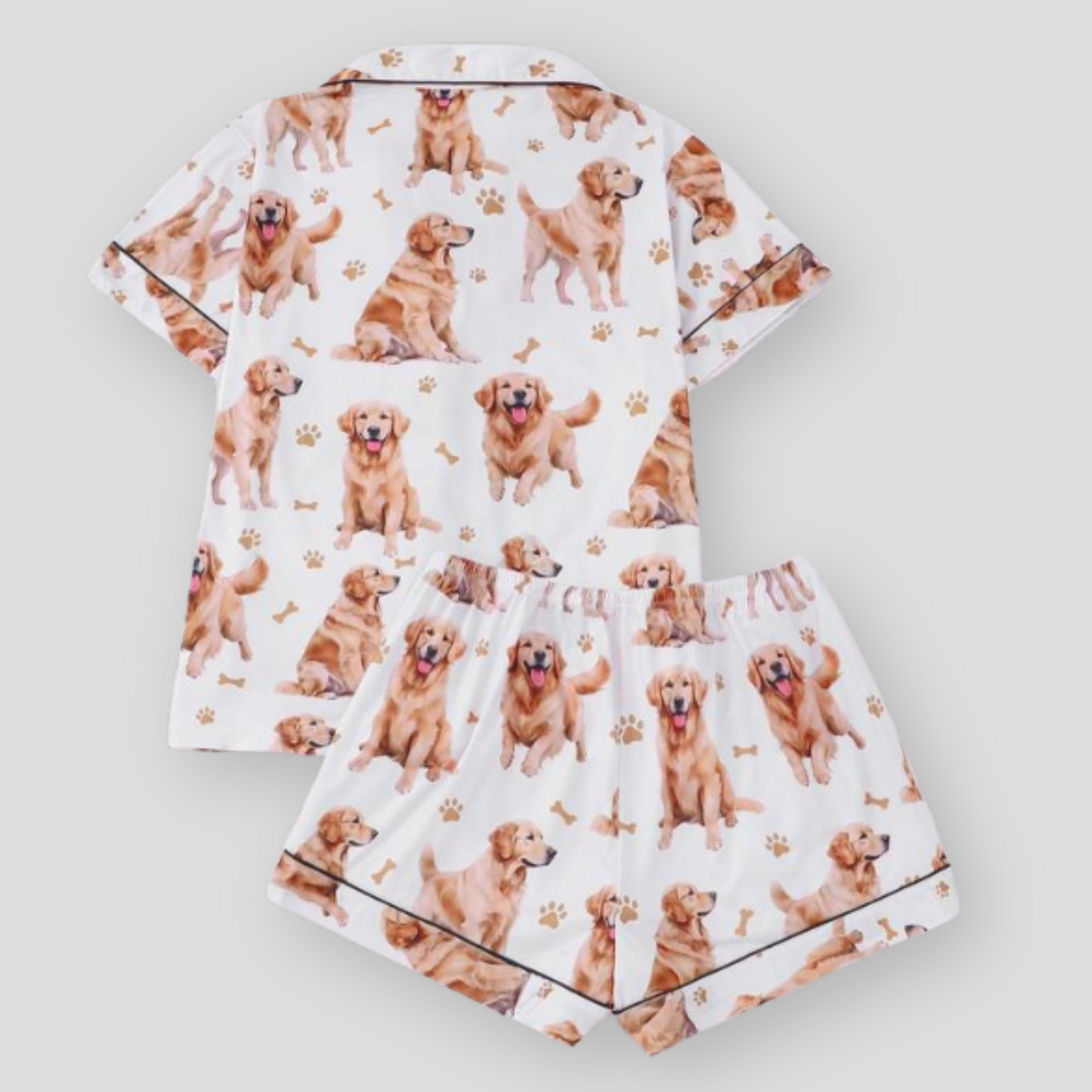 Golden Retriever Girlie Women's Pajama Set